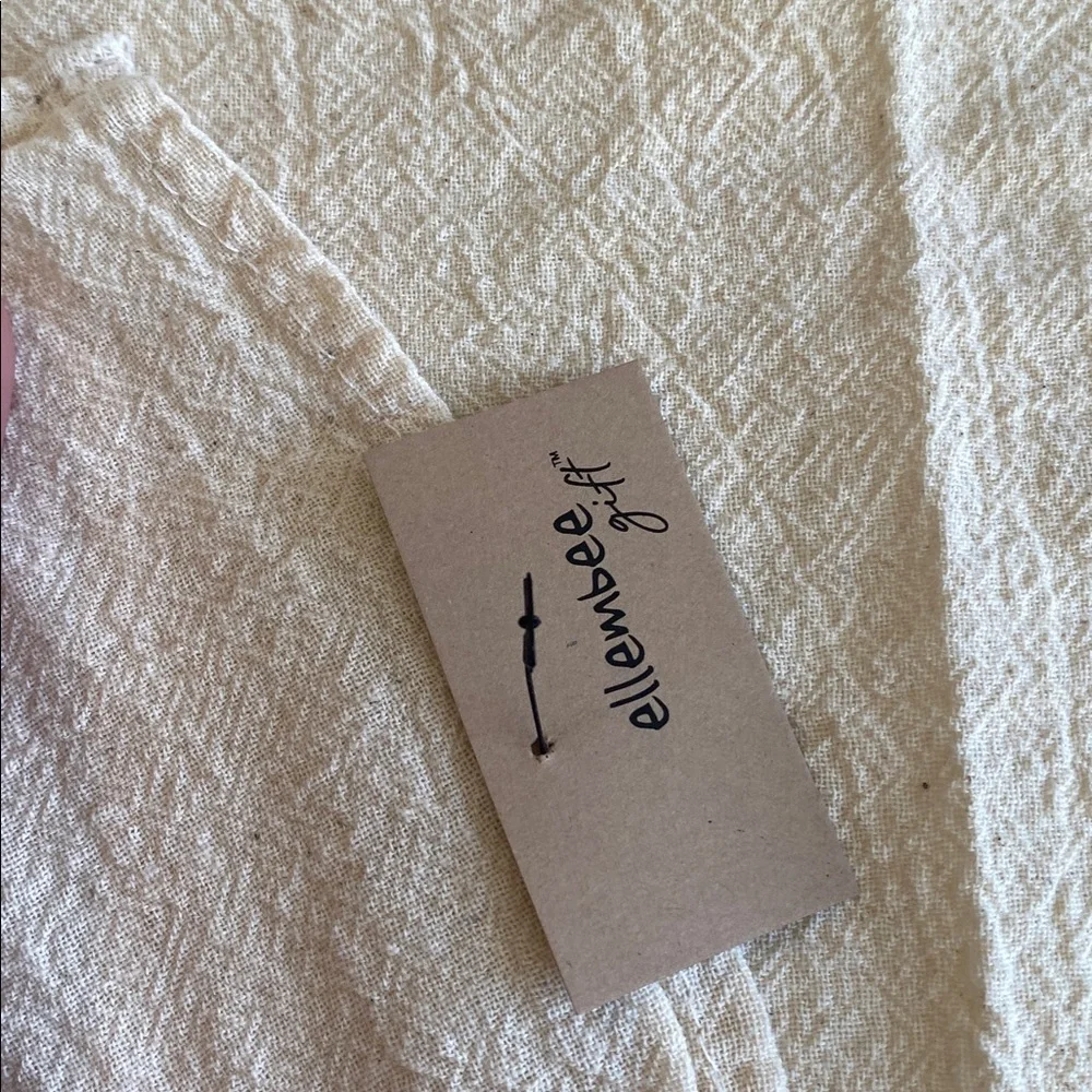 Set of 2 Ellembee Gift Natural Cotton Kitchen Towels, Tea Towels NWT,